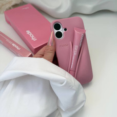 Чехол Rhode Ribbon матовый розовый iPhone 16 Plus